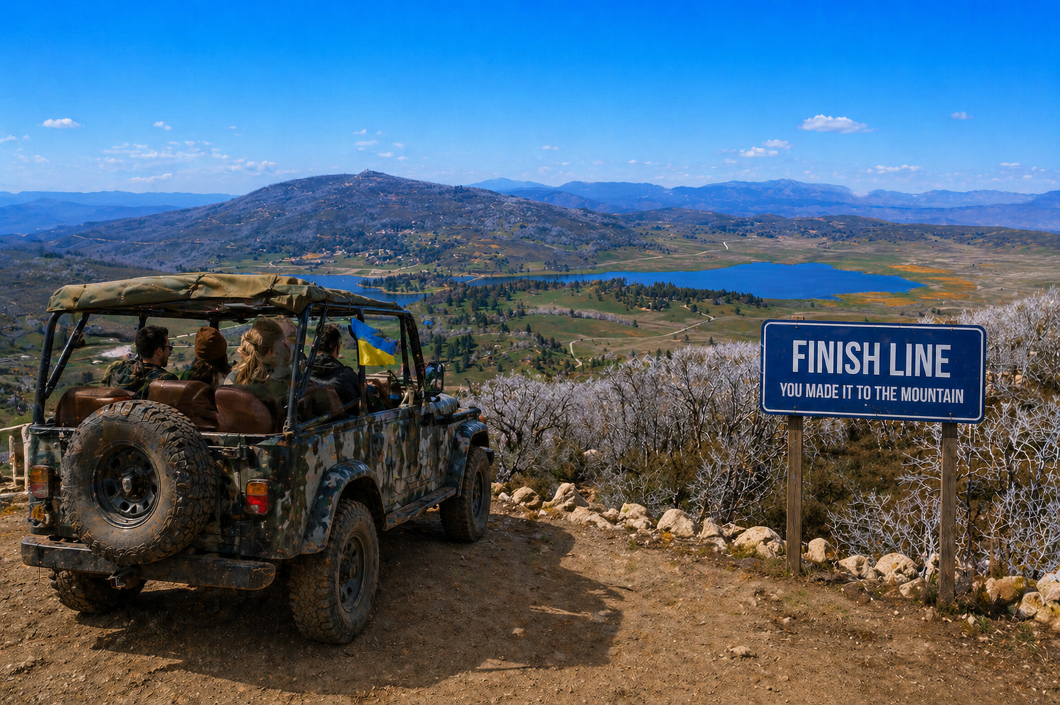 Finish Line — You Made It to the Mountain